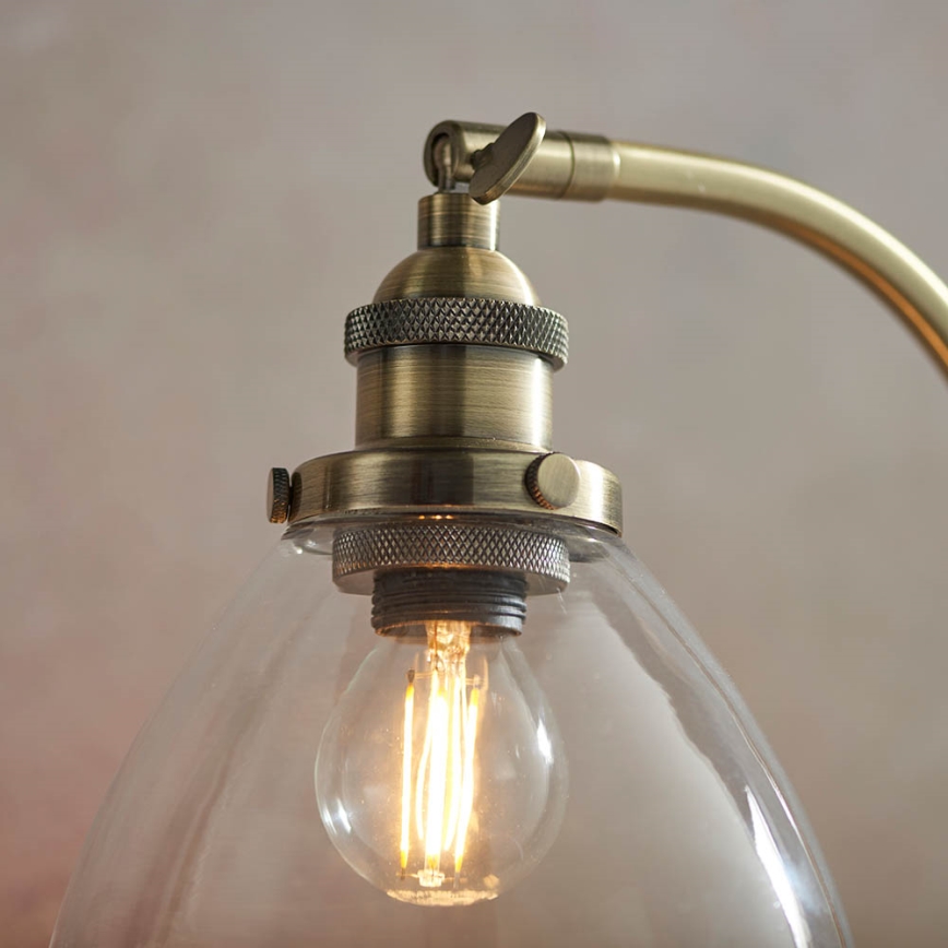Endon 77859 - Lampă de masă HANSEN 1xE14/40W/230V, alamă