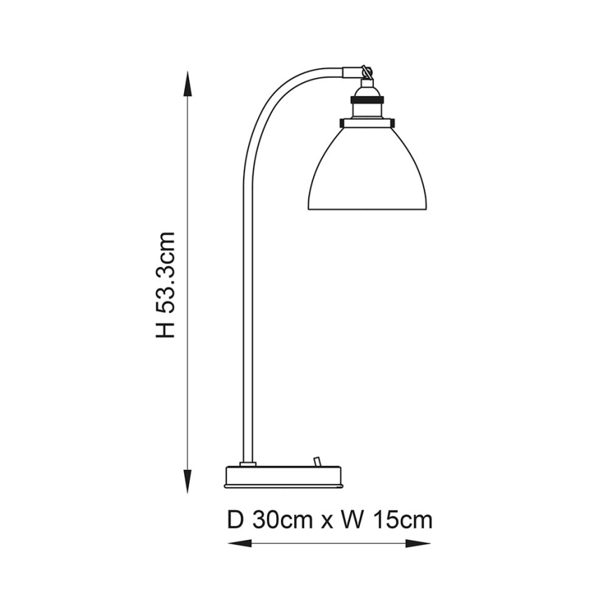 Endon 77859 - Lampă de masă HANSEN 1xE14/40W/230V, alamă