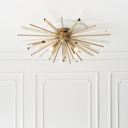 Endon 81937 - Plafonieră cu 4xE14/40W/230V, Ø 80 cm, aurie