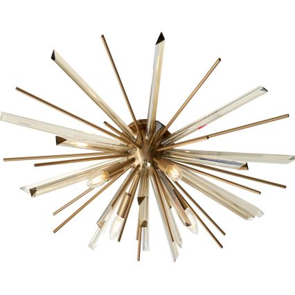 Endon 81937 - Plafonieră cu 4xE14/40W/230V, Ø 80 cm, aurie