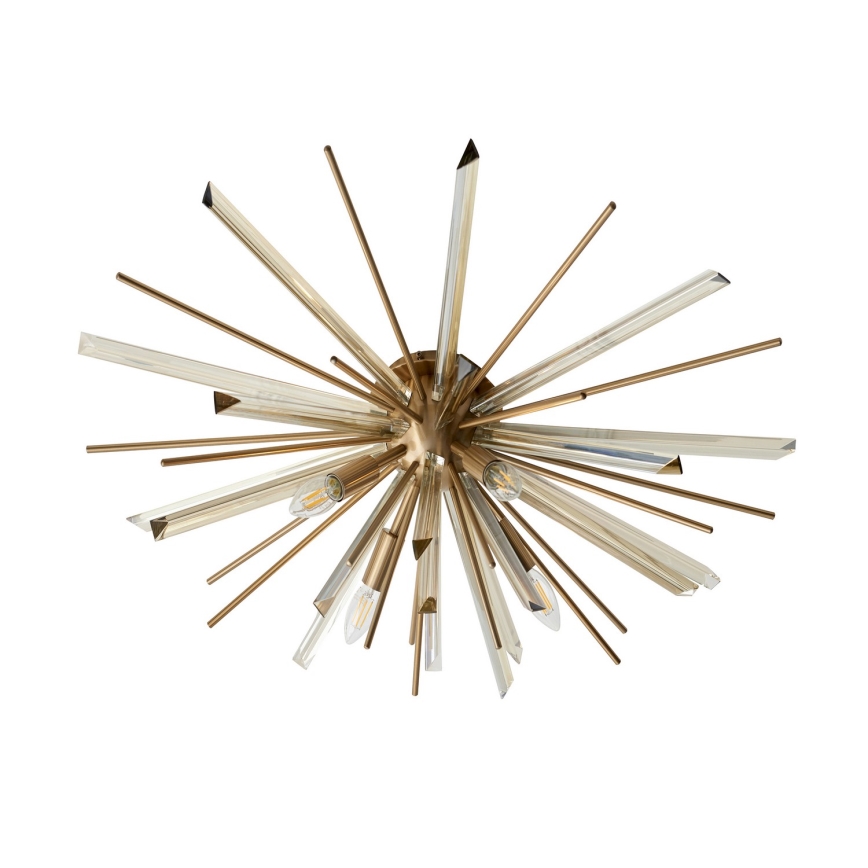 Endon 81937 - Plafonieră cu 4xE14/40W/230V, Ø 80 cm, aurie