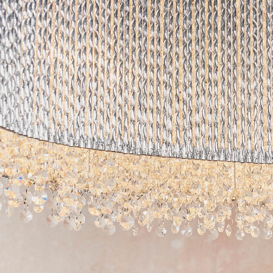 Endon 81979 - Lustră cu cristale GALINA 8xG9/25W/230V, crom lucios, suspendată pe cablu