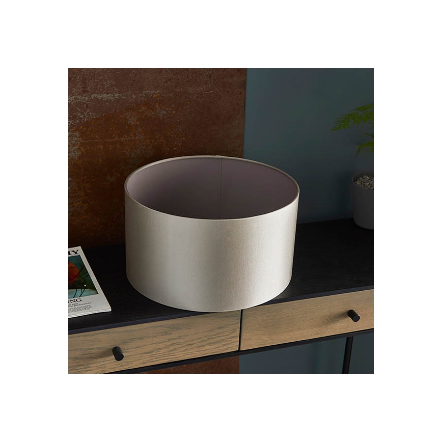 Endon 90024 - Abajur de schimb pentru lampă de masă cu soclu E27, diametru 38 cm, gri