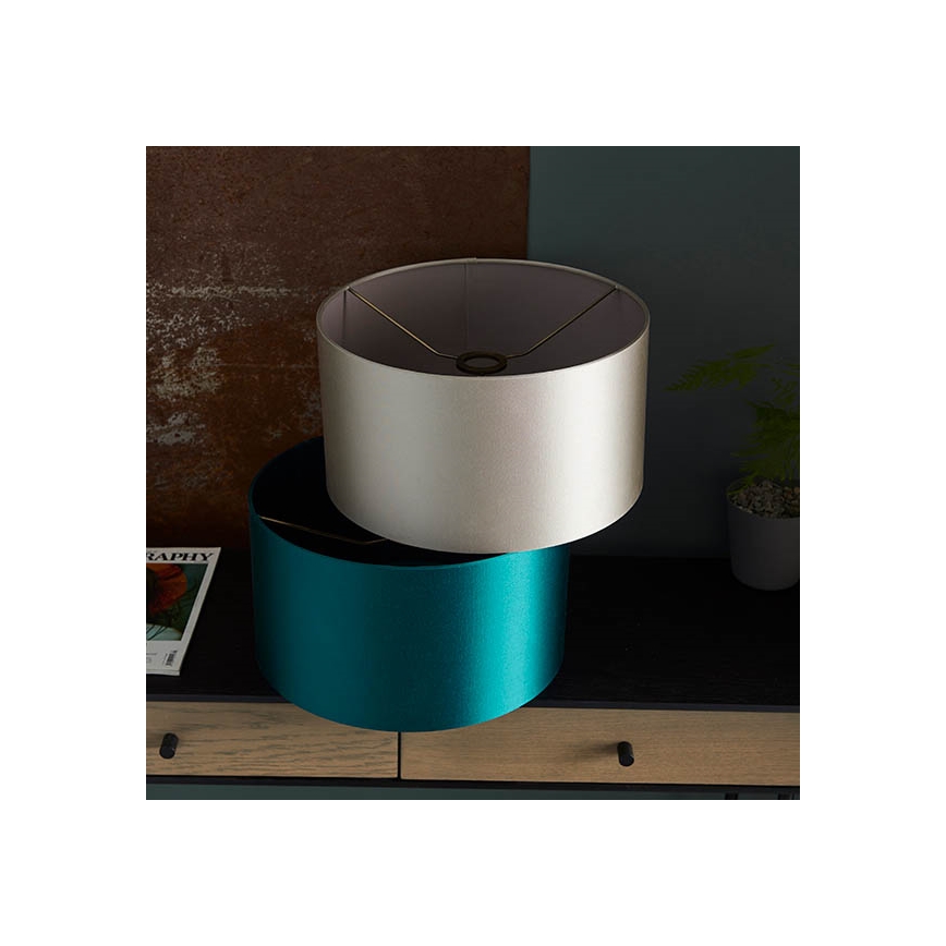 Endon 90024 - Abajur de schimb pentru lampă de masă cu soclu E27, diametru 38 cm, gri