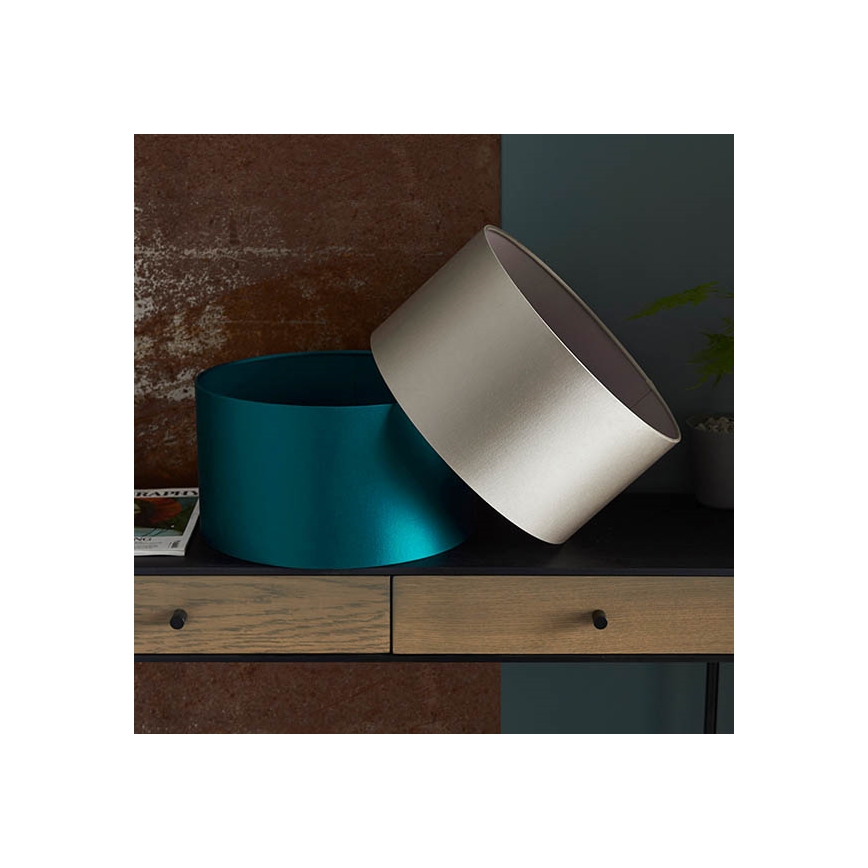 Endon 90024 - Abajur de schimb pentru lampă de masă cu soclu E27, diametru 38 cm, gri