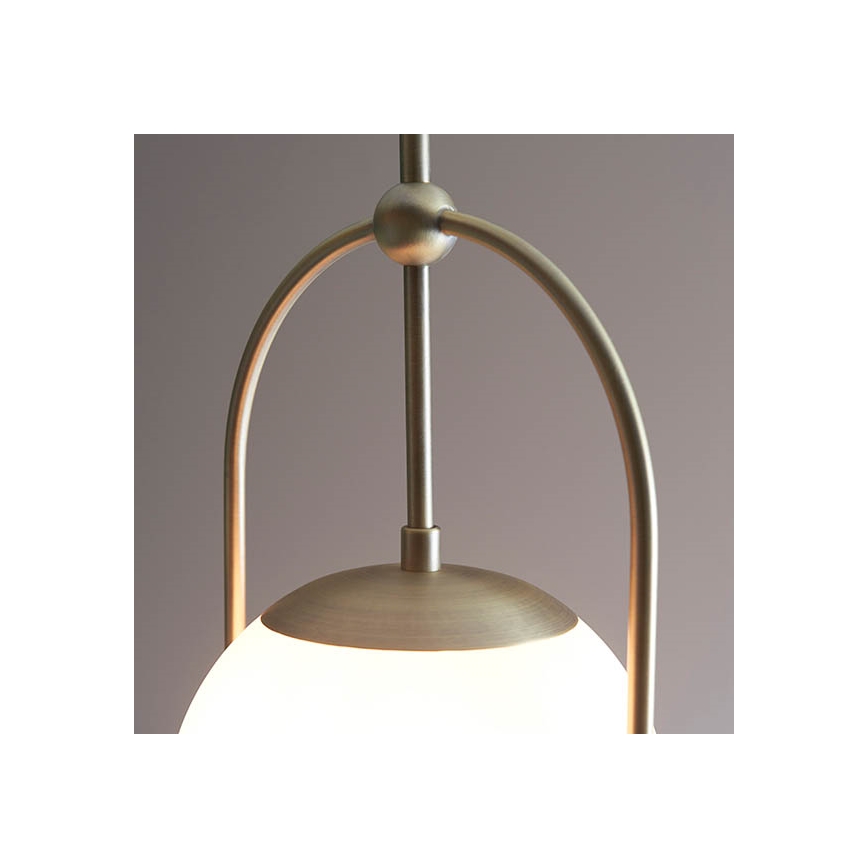 Endon 90844 - Lustră pe tijă ONTARIO 1xE27/10W/230V alamă