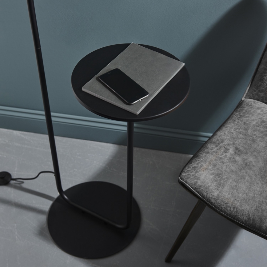 Endon 92301 - Lampadar LANDIS 1xE27/10W/230V negru