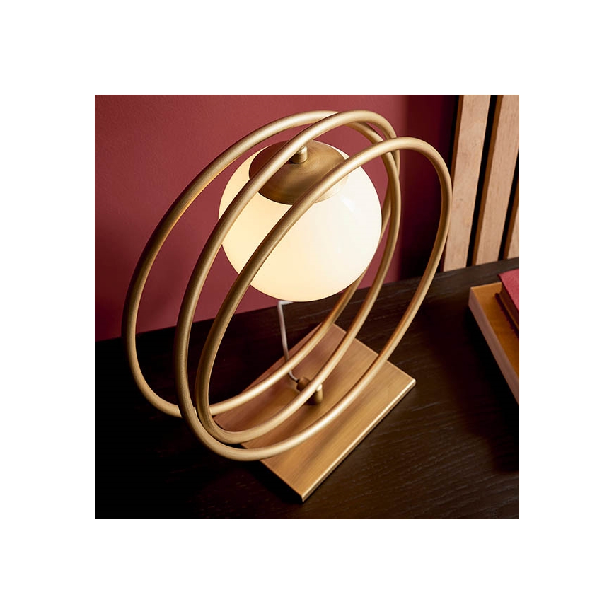 Endon 92491 - Lampă de masă EMILIO, 1xG9/3W/230V, aurie/albă