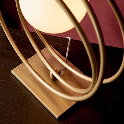 Endon 92491 - Lampă de masă EMILIO, 1xG9/3W/230V, aurie/albă