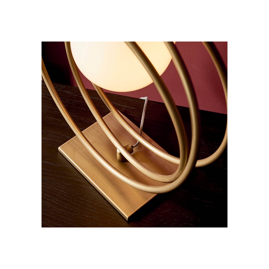 Endon 92491 - Lampă de masă EMILIO, 1xG9/3W/230V, aurie/albă