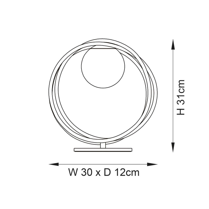 Endon 92491 - Lampă de masă EMILIO, 1xG9/3W/230V, aurie/albă