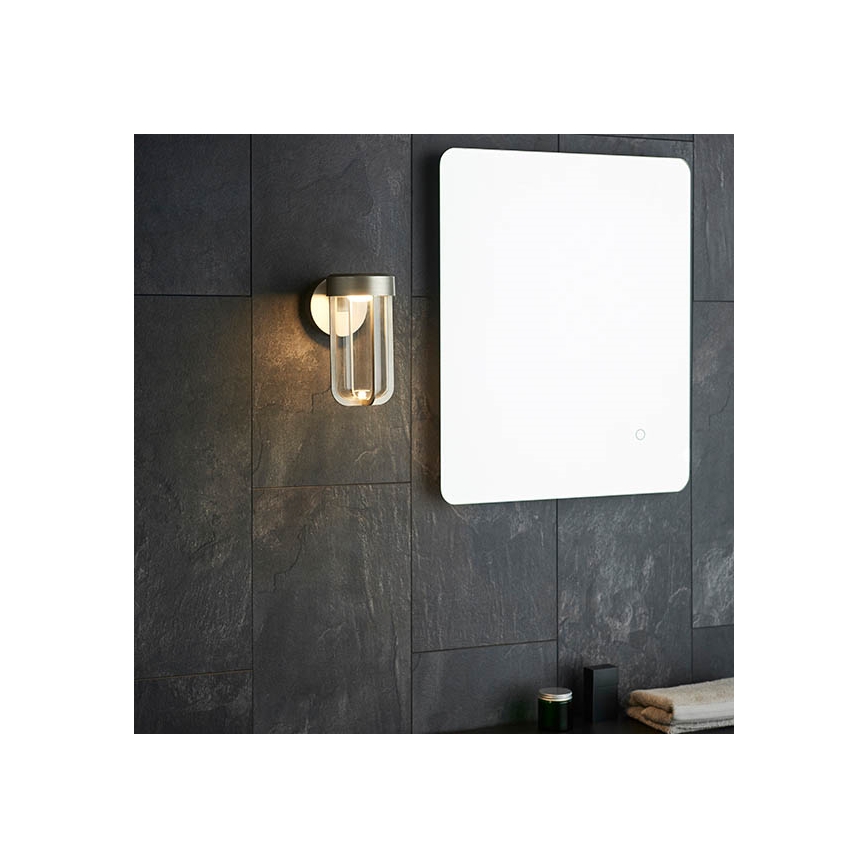 Endon 92782 - Aplica LED de perete pentru baie, 8W, 230V, IP44, 2700K, crom mat