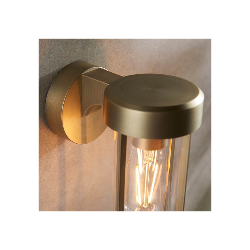 Endon 92855 - Aplica de perete pentru baie, 1x soclu E27, 6W, 230V, IP44, finisaj din alamă