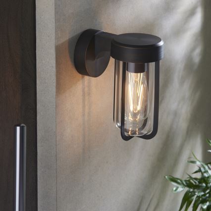 Aplică de perete pentru baie Endon 92857 - 1xE27/6W/230V IP44, bronz/negru