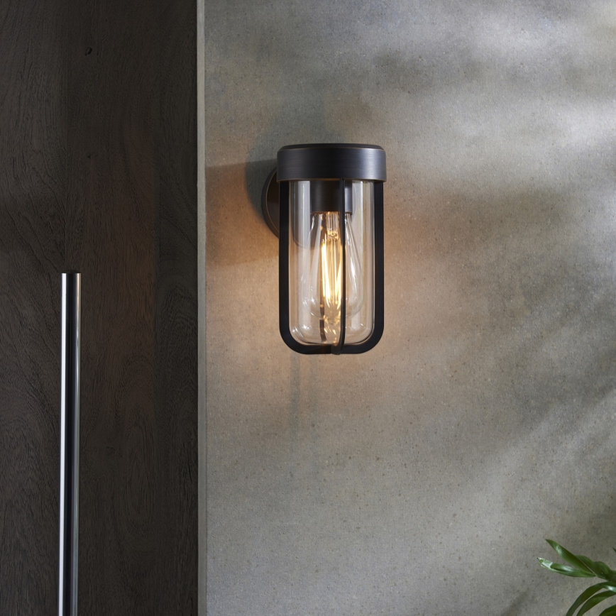 Aplică de perete pentru baie Endon 92857 - 1xE27/6W/230V IP44, bronz/negru