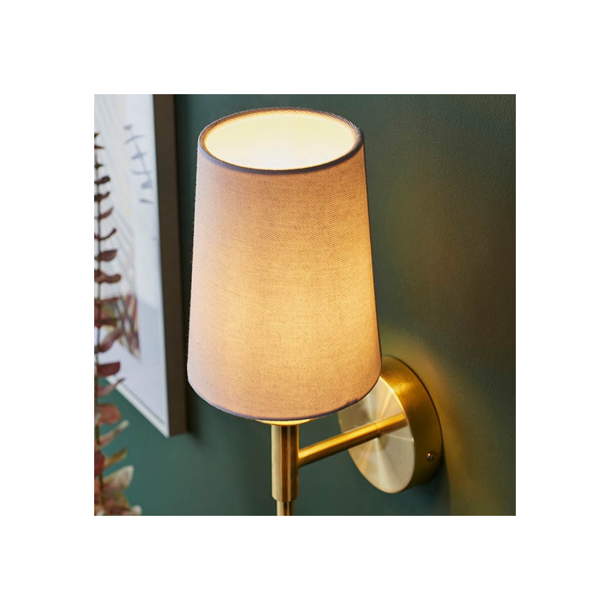 Endon 92955 - Lampă de perete 1xE14/6W/230V alb/auriu