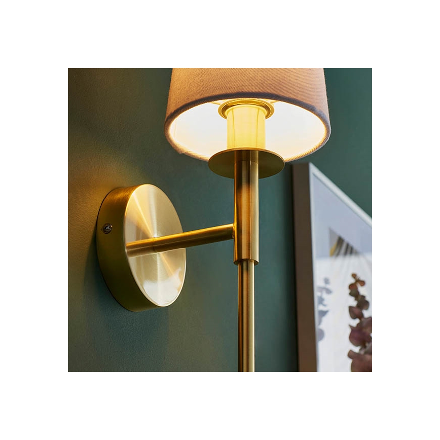 Endon 92955 - Lampă de perete 1xE14/6W/230V alb/auriu