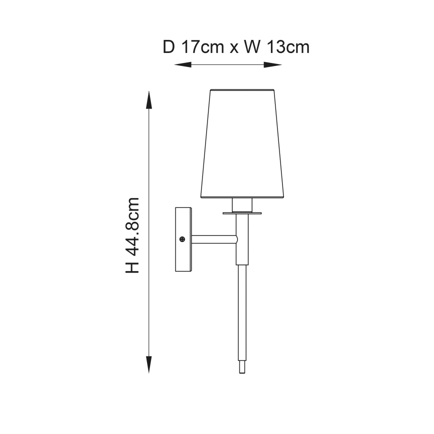 Endon 92955 - Lampă de perete 1xE14/6W/230V alb/auriu