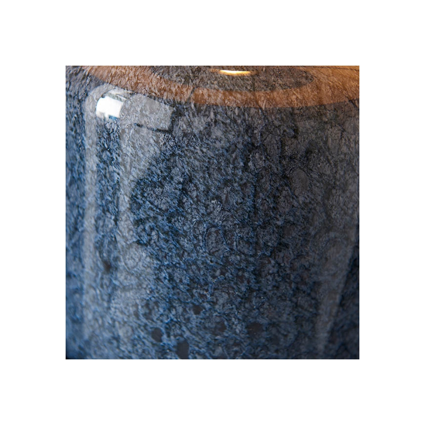 Endon 93067 - Lampă de masă ZINNIA, 1xE27/10W/230V, albastră/aurie