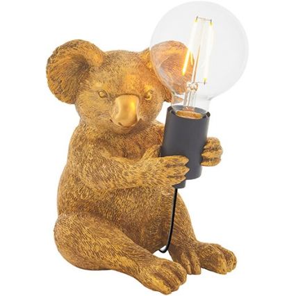 Endon 95082 - Lampă de masă KOALA 1xE27/10W/230V aurie