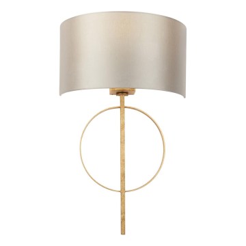 Endon 95210 - Lampă de perete 1xE27/10W/230V gri/alamă