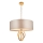 Endon 95211 - Lustru suspendat pe lanț 5xE27/10W/230V Ø 70 cm gri/alamă