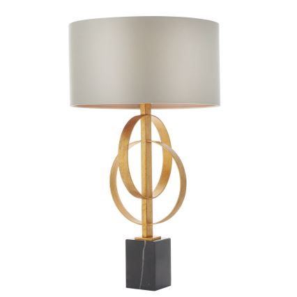 Endon 95213 - Lampă de masă 1xE27/10W/230V gri/alamă/negru