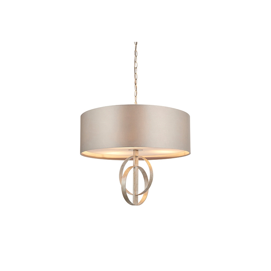Endon 95216 - Lustră pe lanț 3xE27/10W/230V Ø 60 cm, gri
