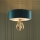 Endon 95220 - Candelabru suspendat pe lanț, 3x E27, 10W, 230V, Ø 60 cm, albastru/alamă