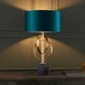 Endon 95221 - Lampă de masă 1xE27/10W/230V albastru/alamă/negru