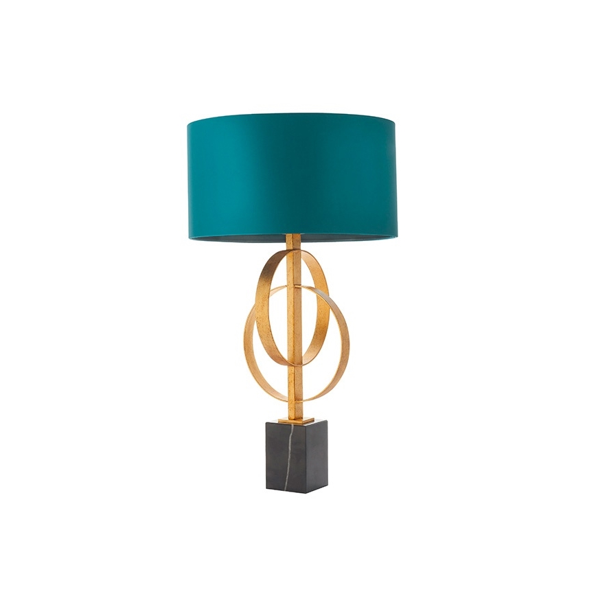 Endon 95221 - Lampă de masă 1xE27/10W/230V albastru/alamă/negru