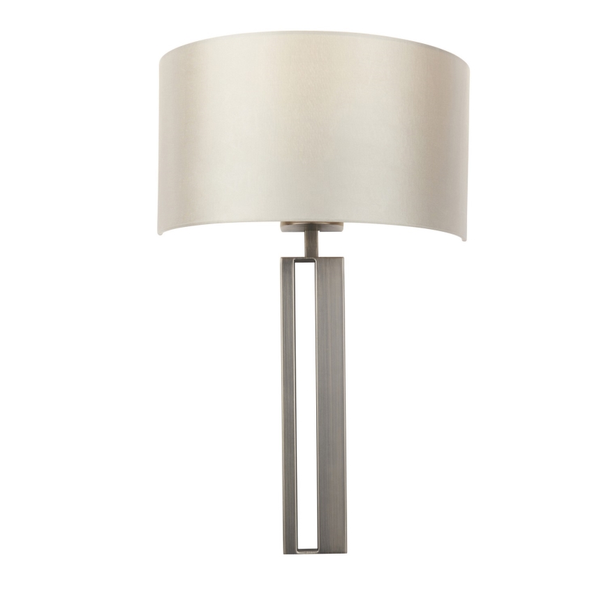 Endon 95449 - Aplica de perete 1xE27/10W/230V bej/crom mat