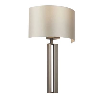 Endon 95449 - Aplica de perete 1xE27/10W/230V bej/crom mat