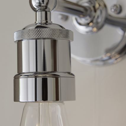 Endon 95505 - Aplică de perete pentru baie MILLER 1xE27/6W/230V IP44 crom lucios