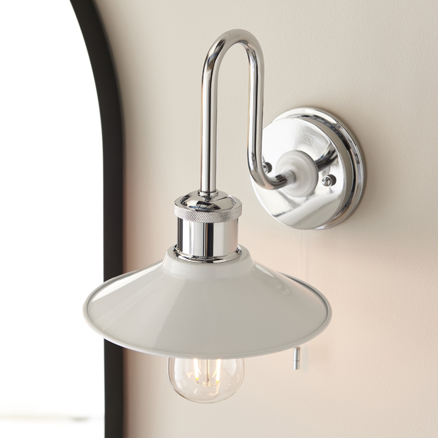 Endon 95508 - Aplica de perete pentru baie MARIS 1xE27/6W/230V IP44 crom lucios/alb