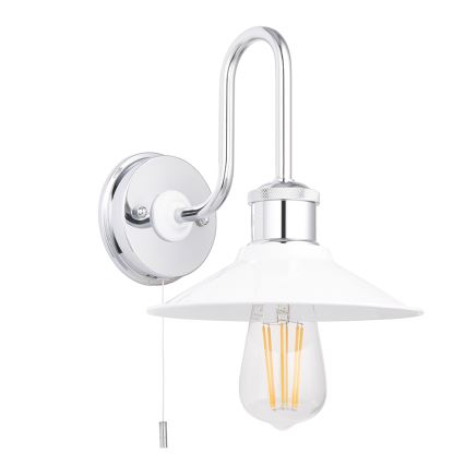 Endon 95508 - Aplica de perete pentru baie MARIS 1xE27/6W/230V IP44 crom lucios/alb