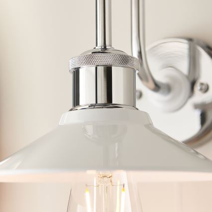 Endon 95508 - Aplica de perete pentru baie MARIS 1xE27/6W/230V IP44 crom lucios/alb