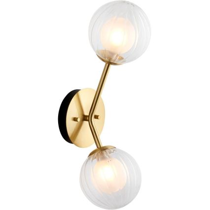 Endon 96691 - Aplică de perete NORTHWEST 2xG9/3W/230V, aurie