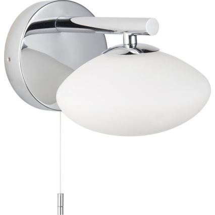Endon 97181 - Aplica de perete pentru baie MOBIAS 1xG9/3W/230V IP44 crom lucios/alb