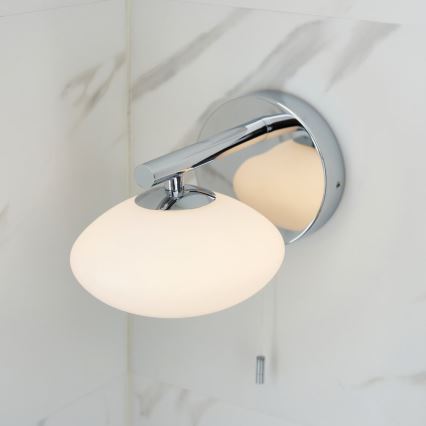 Endon 97181 - Aplica de perete pentru baie MOBIAS 1xG9/3W/230V IP44 crom lucios/alb