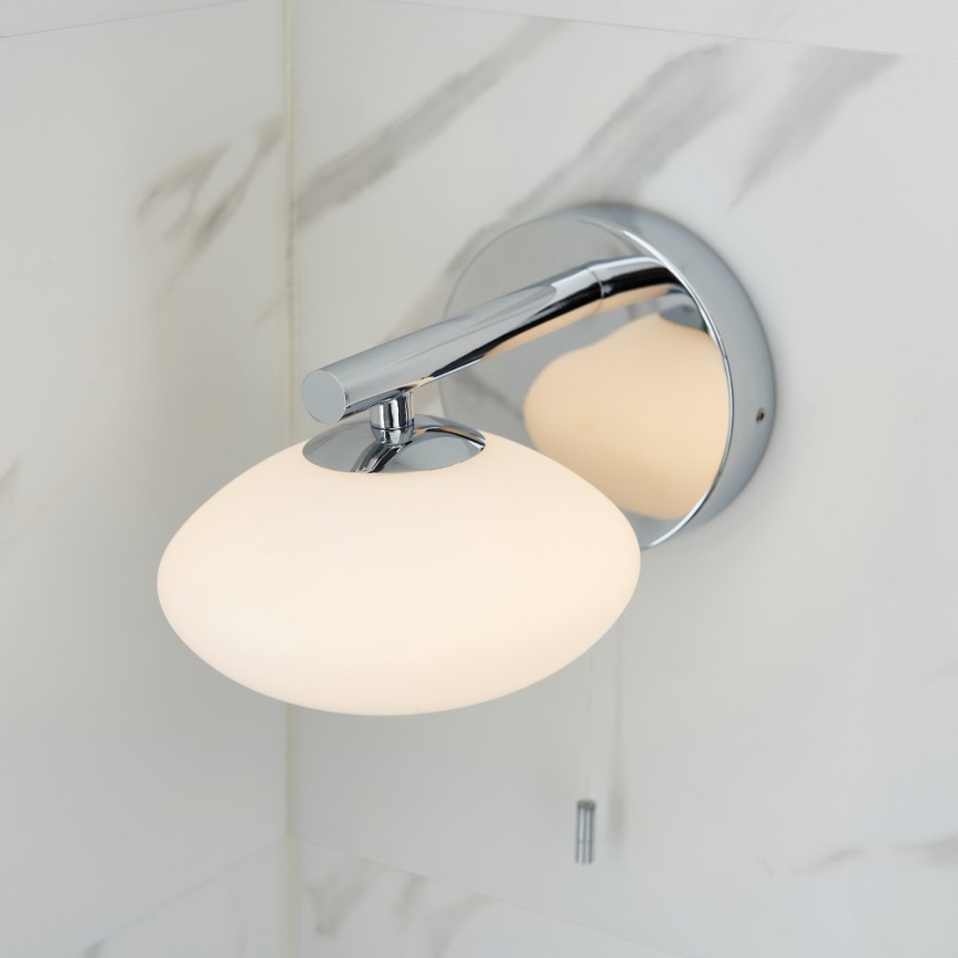 Endon 97181 - Aplica de perete pentru baie MOBIAS 1xG9/3W/230V IP44 crom lucios/alb