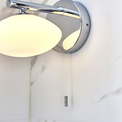 Endon 97181 - Aplica de perete pentru baie MOBIAS 1xG9/3W/230V IP44 crom lucios/alb