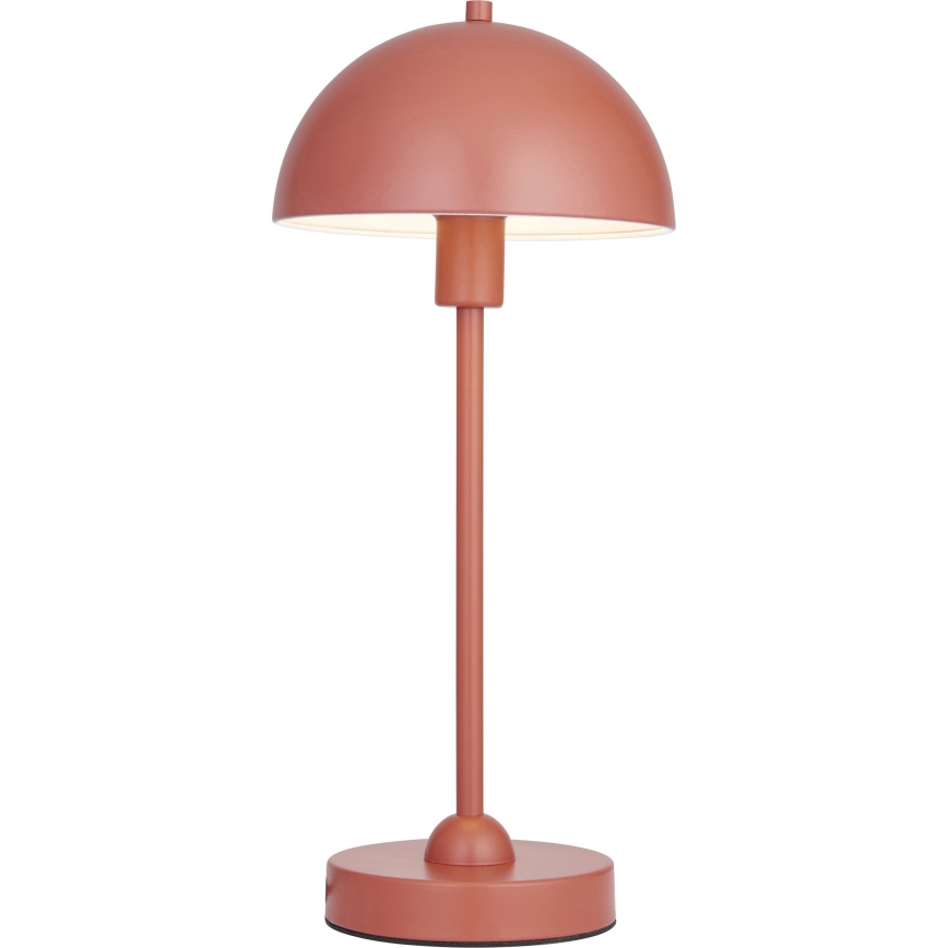 Endon 98496 - Lampă de masă SAROMA, 1xE14/7W/230V, culoare cărămizie