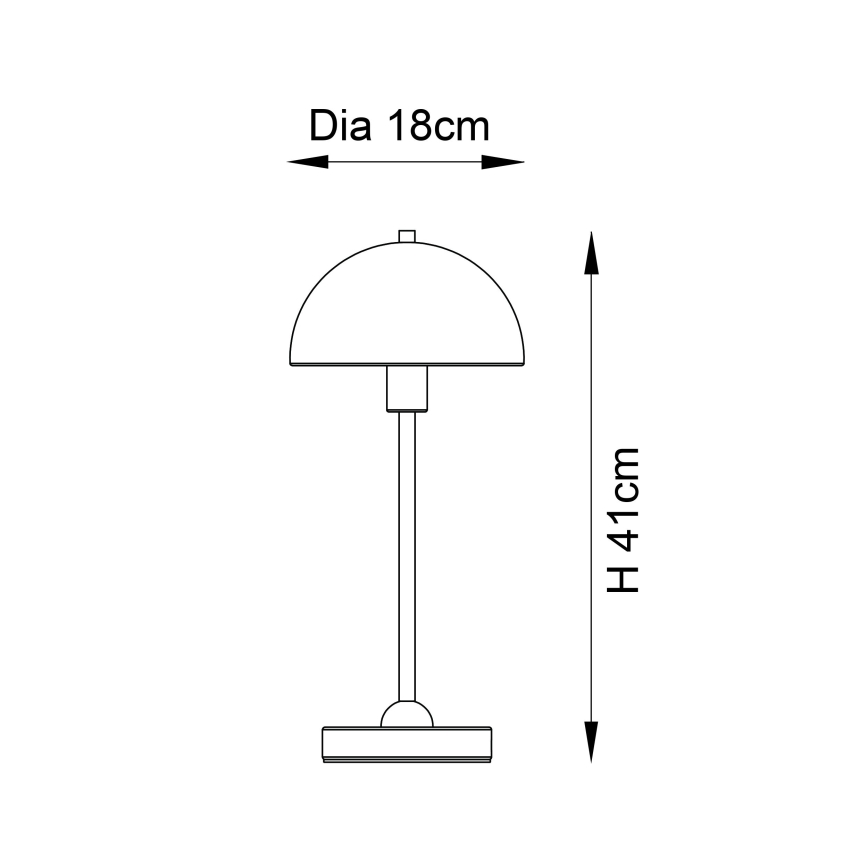 Endon 98496 - Lampă de masă SAROMA, 1xE14/7W/230V, culoare cărămizie
