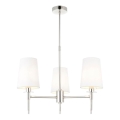 Endon 99455 - Lustră cu tijă 3xE14/6W/230V crom lucios/alb