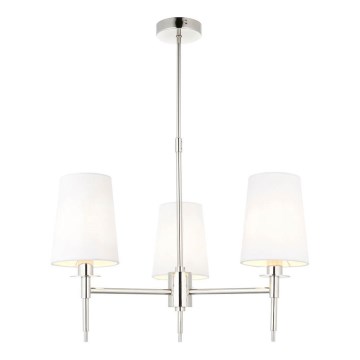 Endon 99455 - Lustră cu tijă 3xE14/6W/230V crom lucios/alb