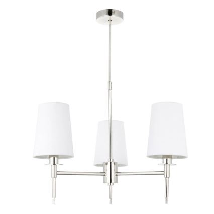 Endon 99455 - Lustră cu tijă 3xE14/6W/230V crom lucios/alb