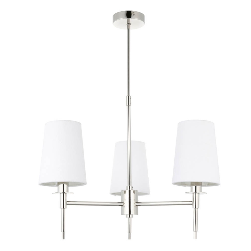 Endon 99455 - Lustră cu tijă 3xE14/6W/230V crom lucios/alb