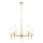 Endon 99458 - Candelabru suspendat cu lanț, 5 x E14, 6W, 230V, auriu/alb