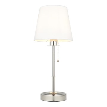 Endon 99596 - Lampă de masă 1xE27/10W/230V alb/crom lucios